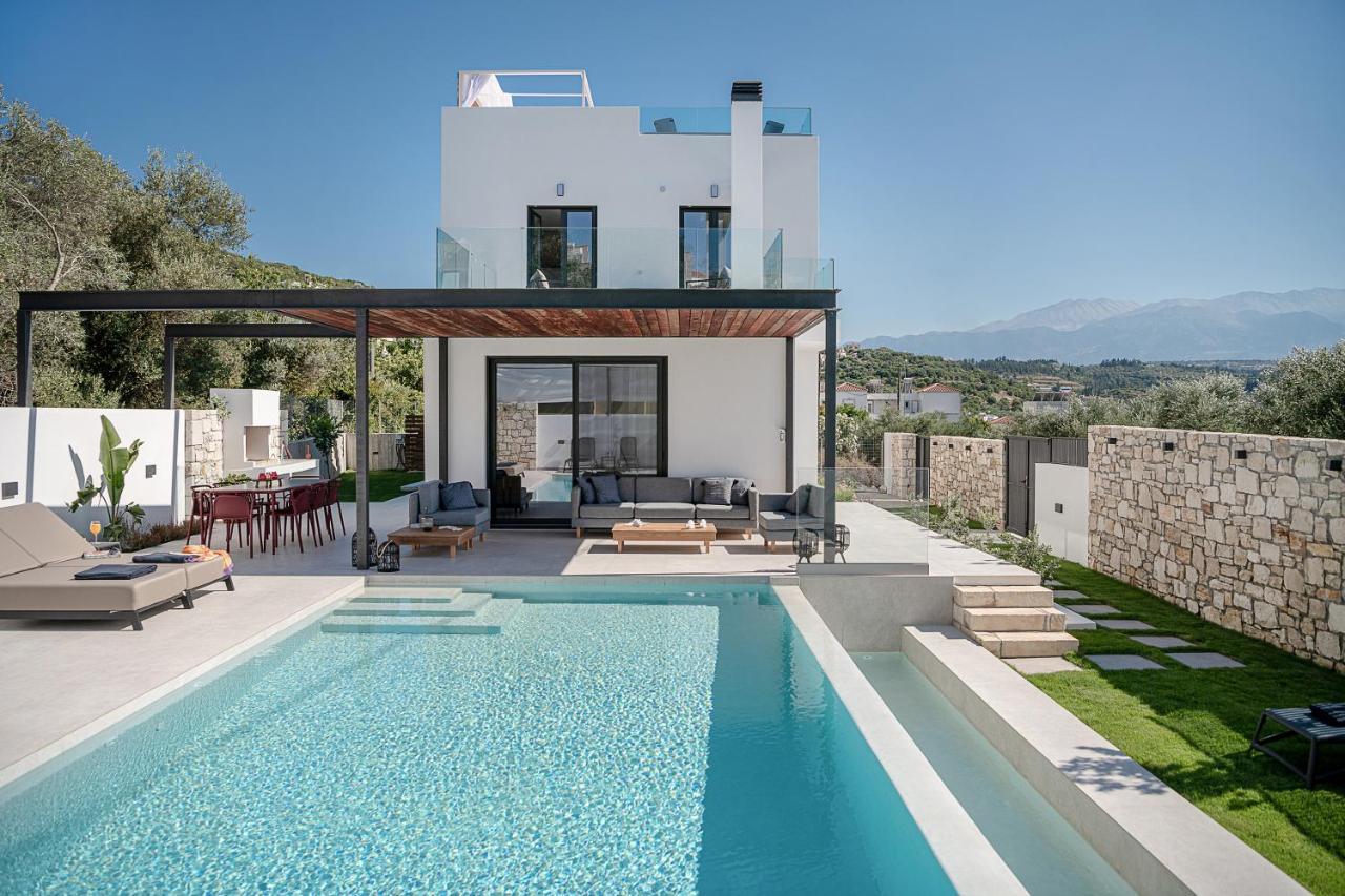 Avrilia Seaside Villa Heated Pool Almirida Exteriér fotografie
