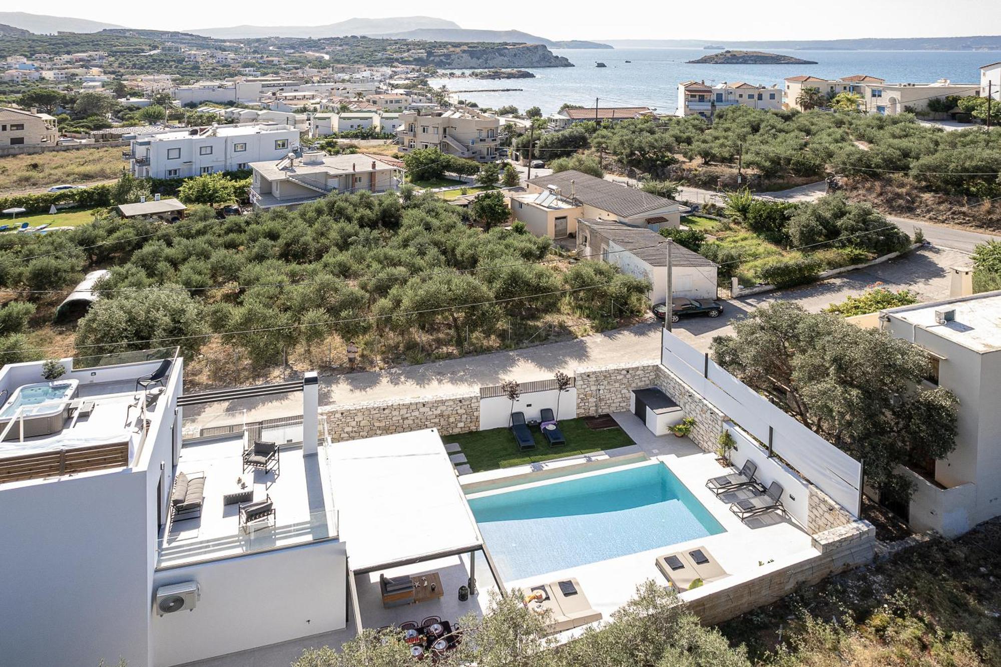 Avrilia Seaside Villa Heated Pool Almirida Exteriér fotografie