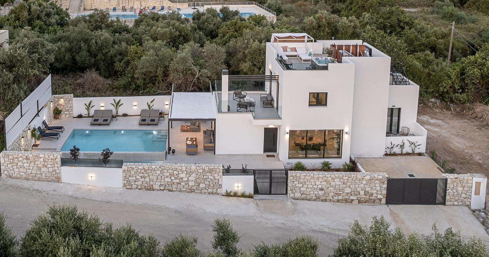Avrilia Seaside Villa Heated Pool Almirida Exteriér fotografie