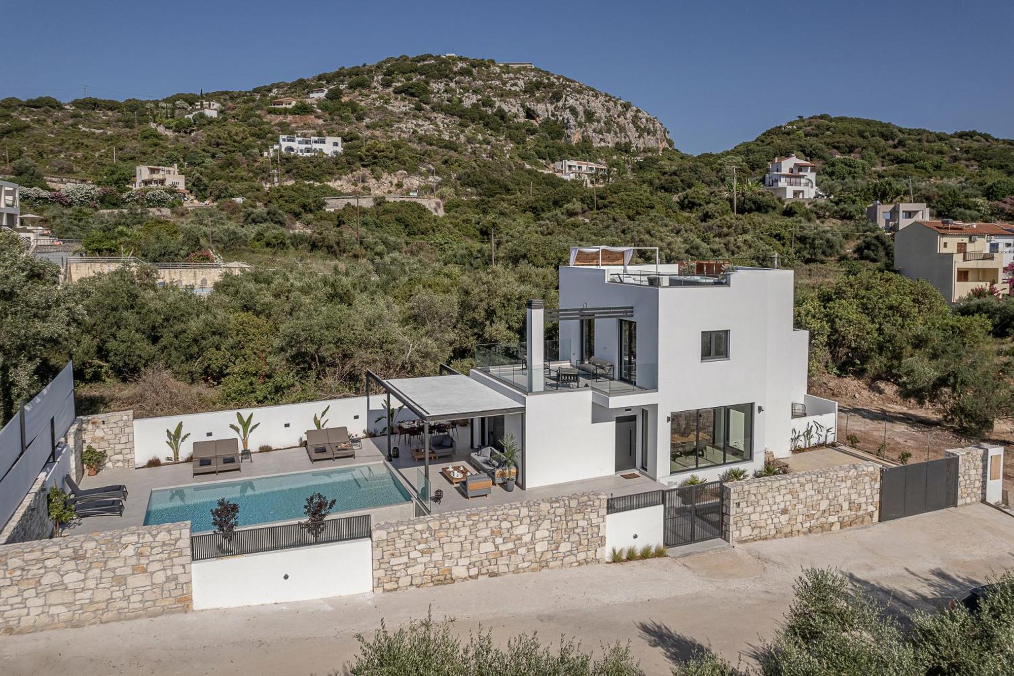 Avrilia Seaside Villa Heated Pool Almirida Exteriér fotografie